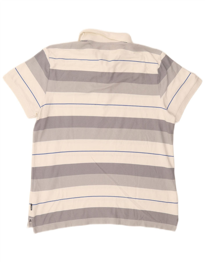 Polo Nike Hombre XL Algodón Rayas Gris