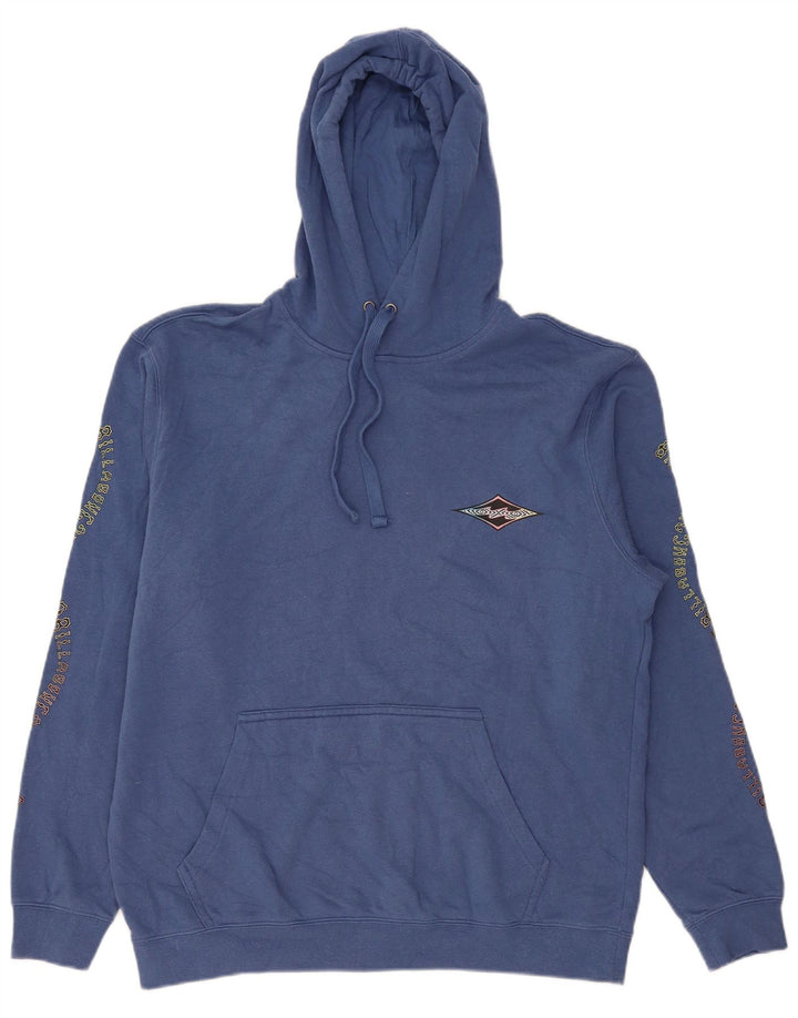 Billabong Hombre Gráfico Sudadera Con Capucha Jersey Grande Azul