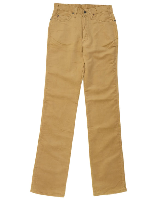 Vintage Mujer Slim Casual Pantalones W29 L33 Algodón Beige