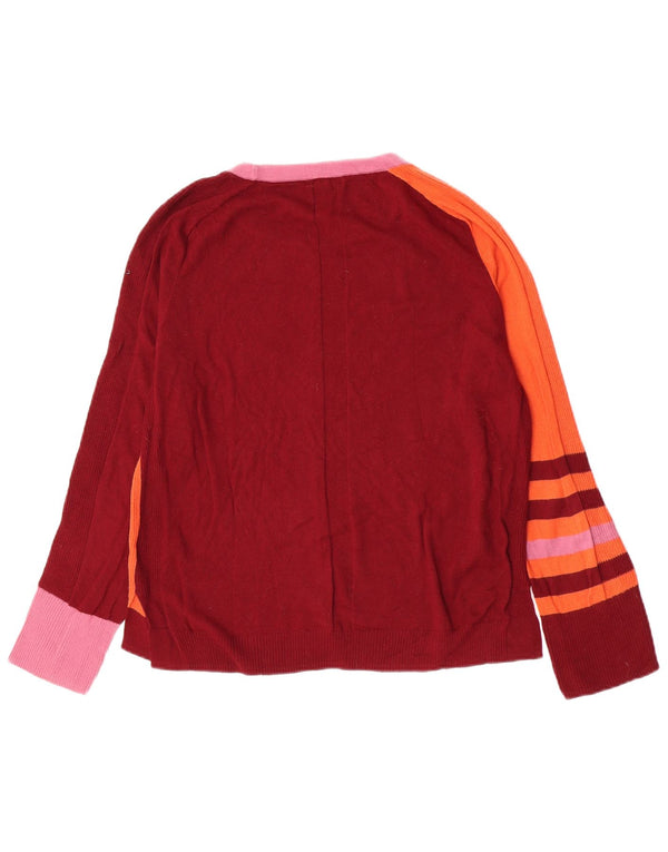 Jersey con cuello barco para mujer de White Stuff, talla 40, XL, color burdeos