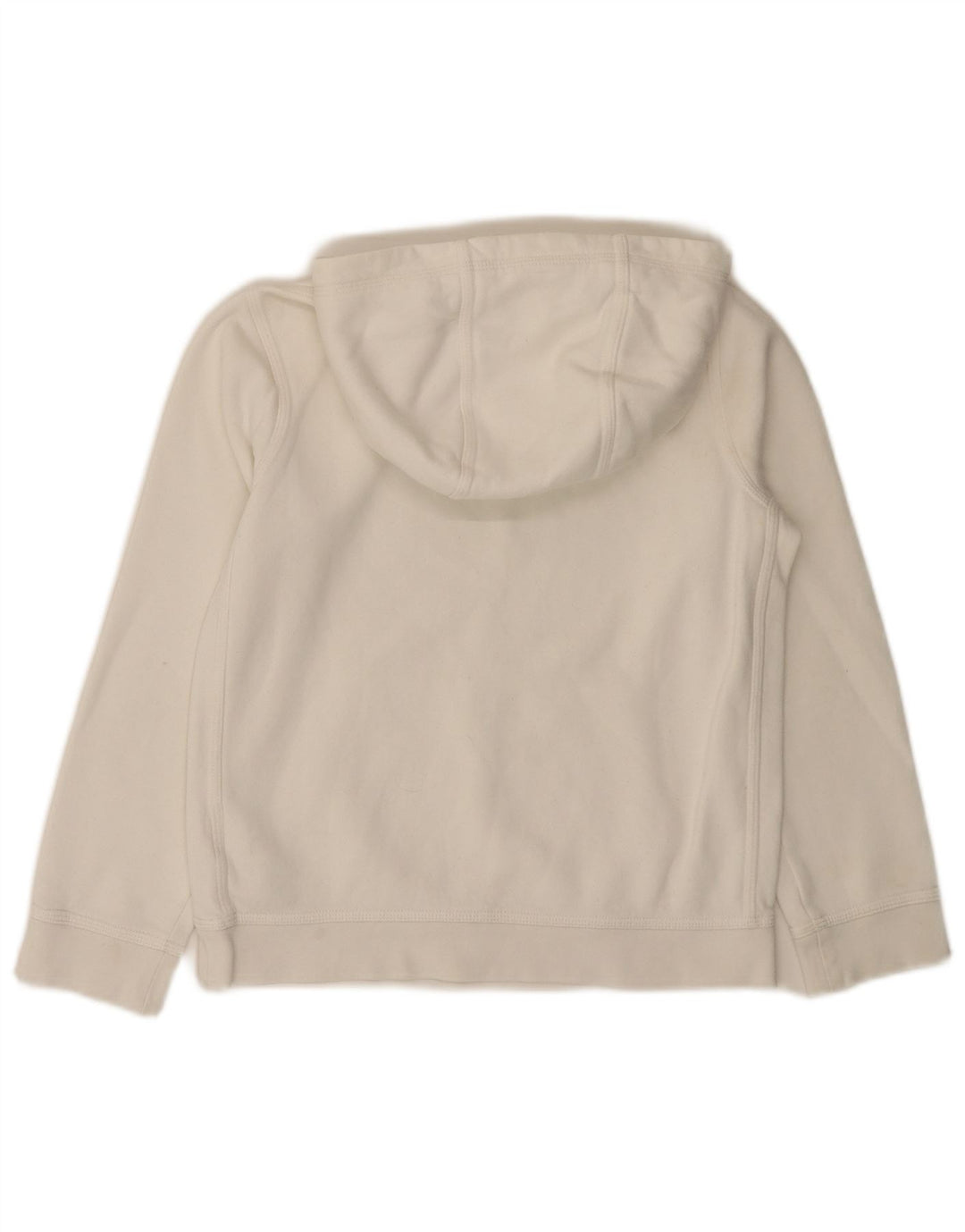 NIKE - Sudadera con capucha para niños, diseño gráfico, ajuste estándar, 10-11 años, talla mediana, color blanco