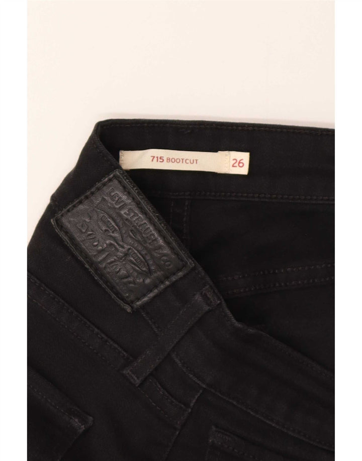 Levi's Mujer 715 Vaqueros Bootcut W26 L30 Negro
