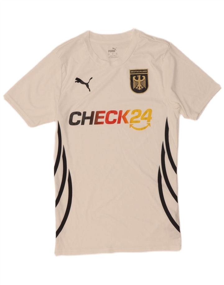 Puma Camiseta Deutshland Graphic para hombre Top XS Poliéster blanco