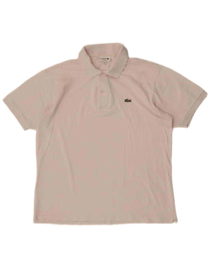 Lacoste Polo de ajuste clásico para hombre talla 5 grande blanco