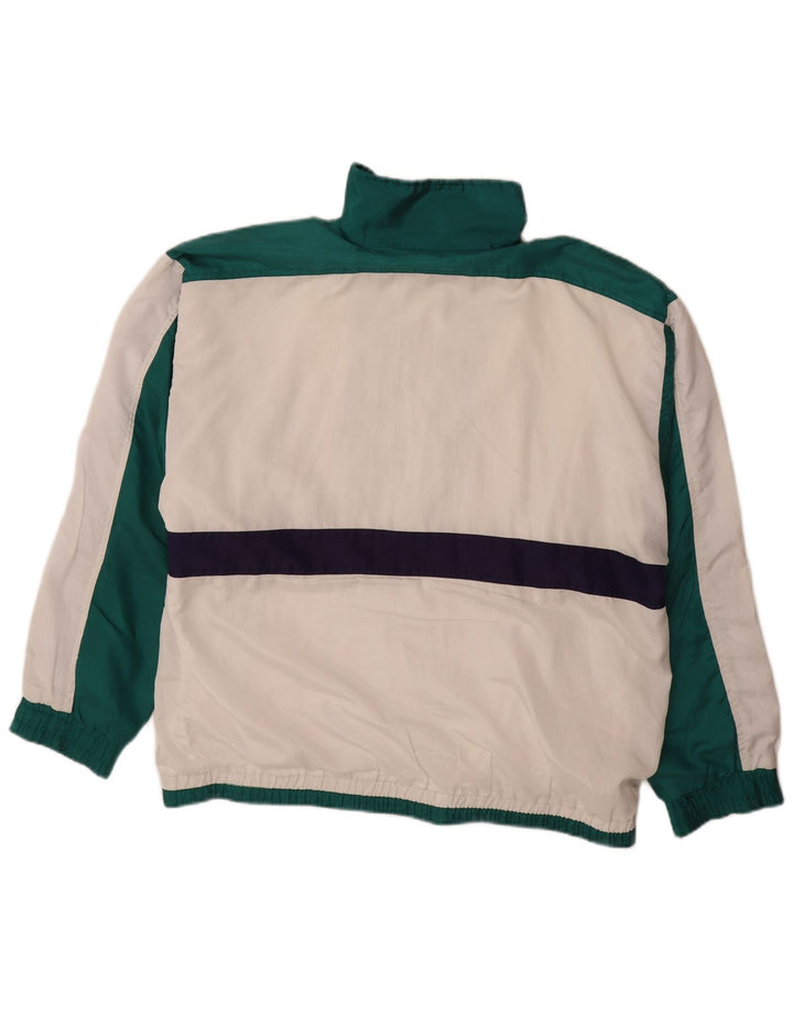 COSMOS Chaqueta superior de chándal para hombre UK 46 Large White Colourblock