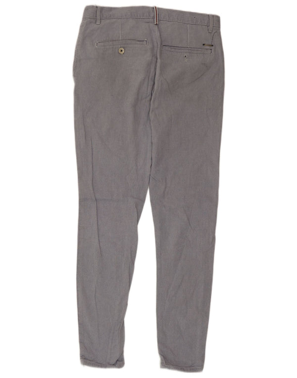 Zara Mens Skinny Chino Pantalones EU 38 Small W30 L27 Algodón Gris