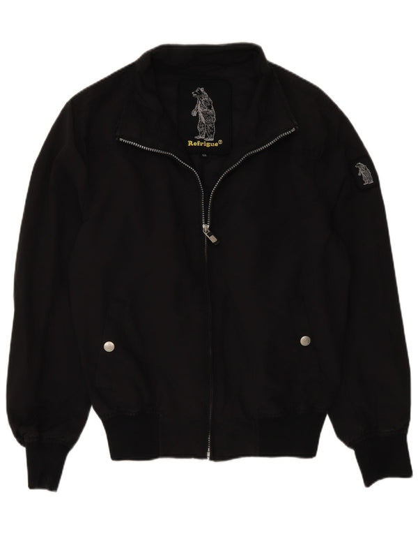 Refrigue Cazadora bomber para niño 13-14 años Nylon negro