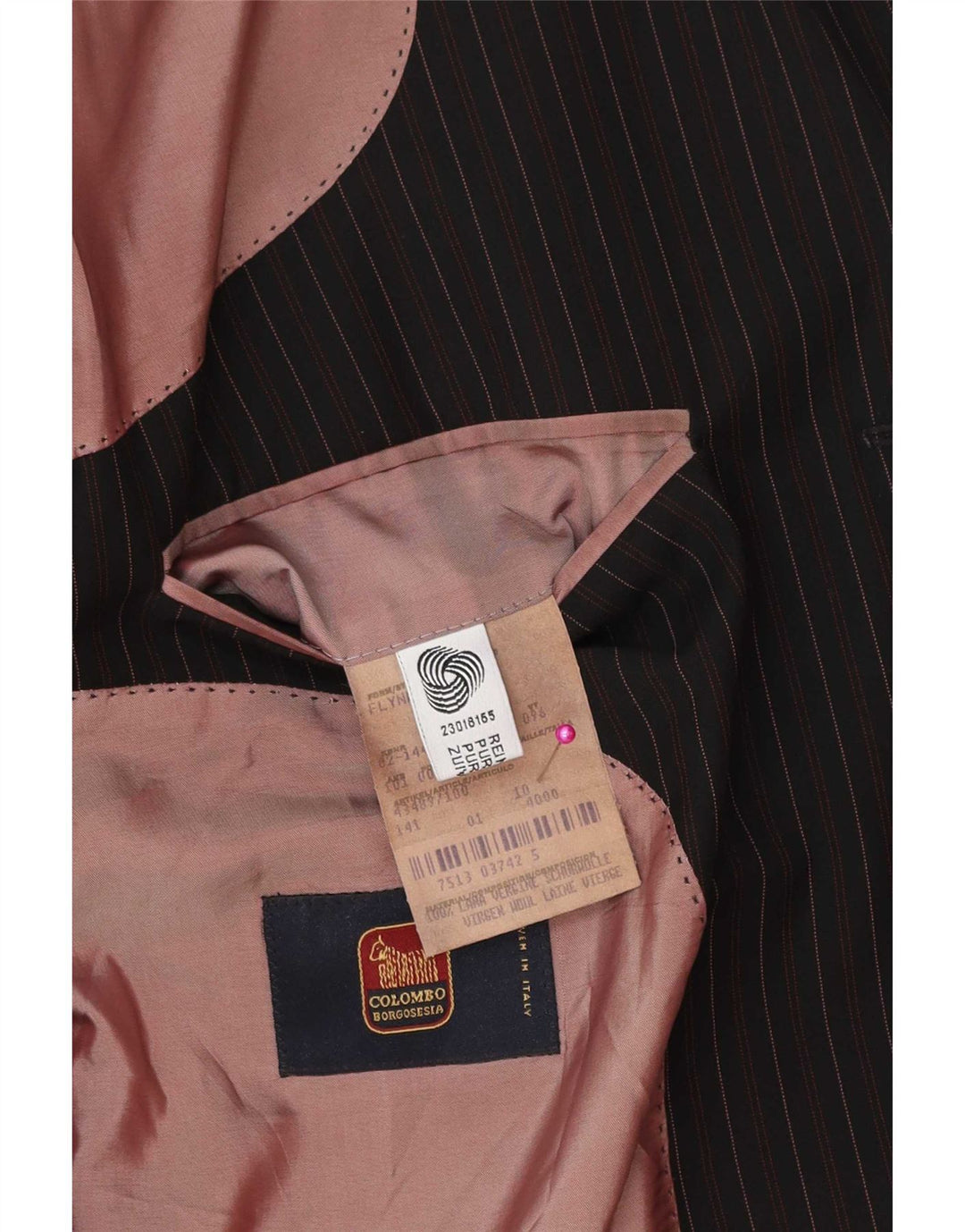 Hugo Boss Chaqueta tipo blazer de 3 botones para hombre IT 52 XL Clásico de lana a rayas negras