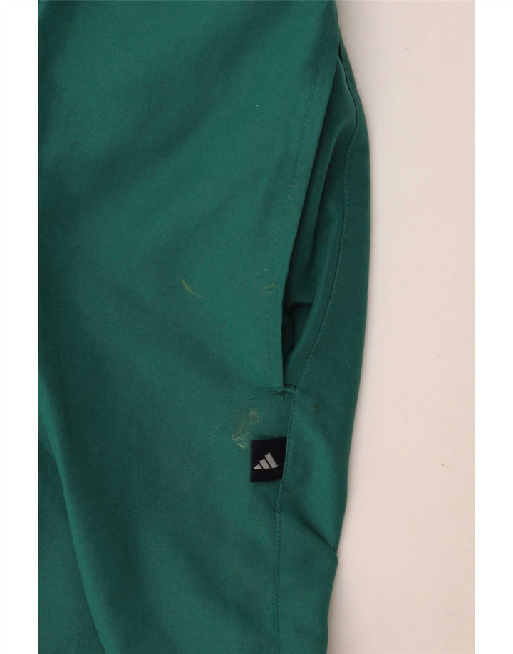 Adidas - Pantalones cortos deportivos para hombre, poliéster verde grande