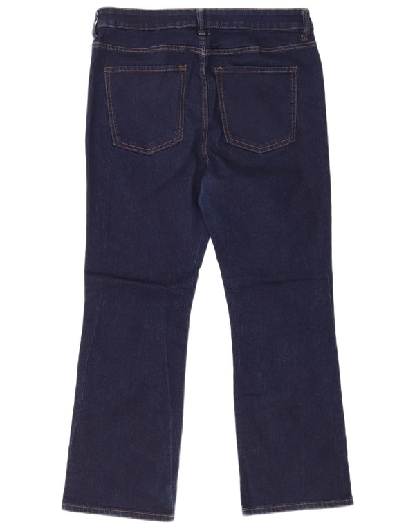 Marks & Spencer Vaqueros Bootcut para Mujer UK 40 Large W32 L27 Algodón Azul Marino