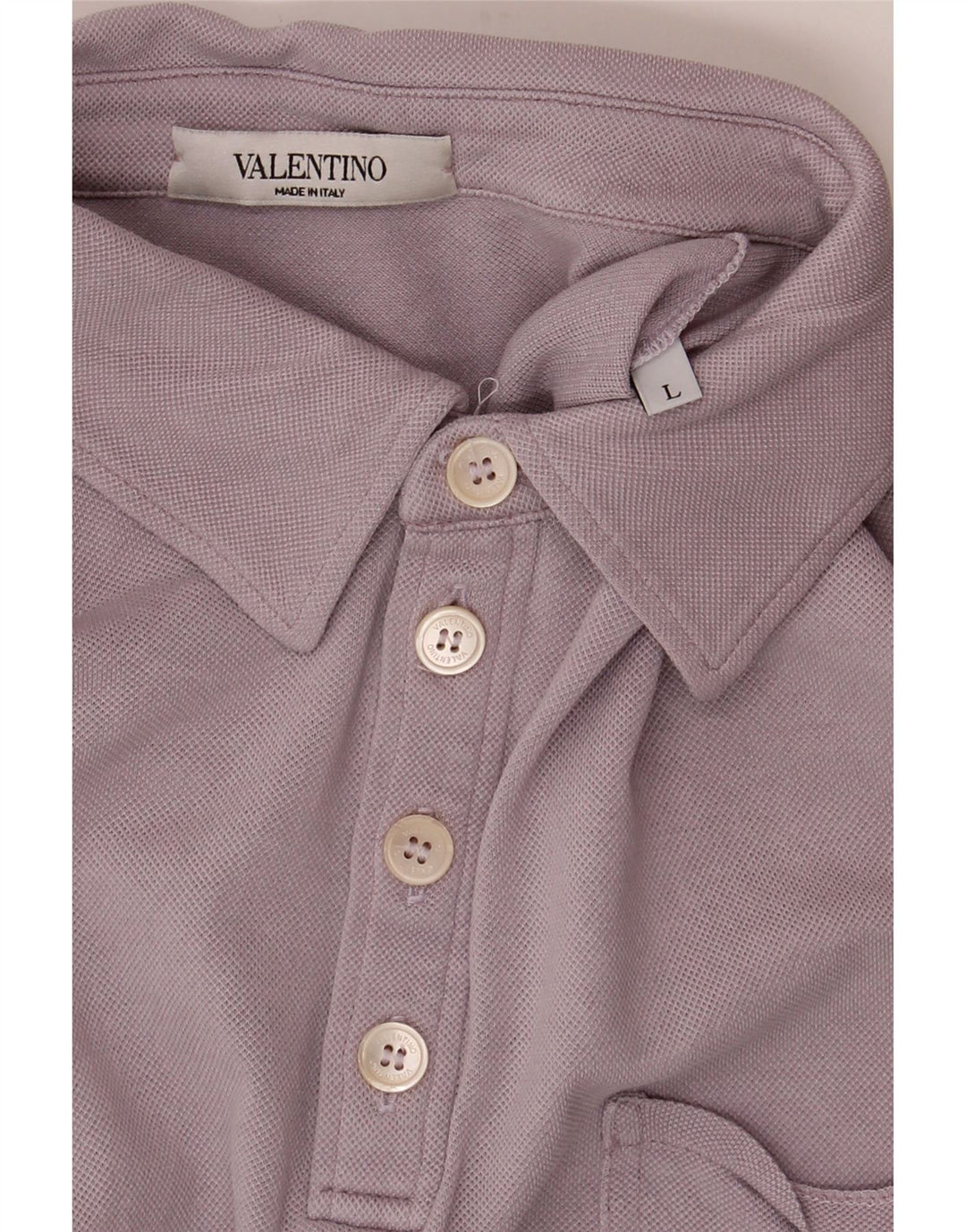 VALENTINO Mens Polo Shirt Large Pink Silk Vintage Valentino and Second-Hand Valentino from Messina Hembry 