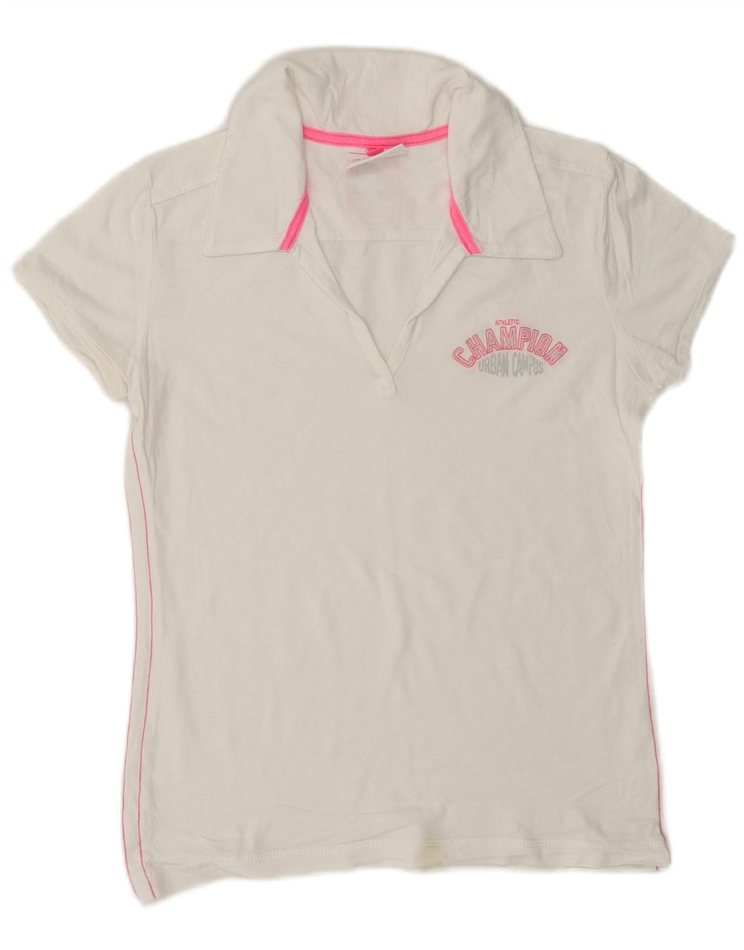 CHAMPION Polo Heritage Fit para mujer UK 12 Medium White