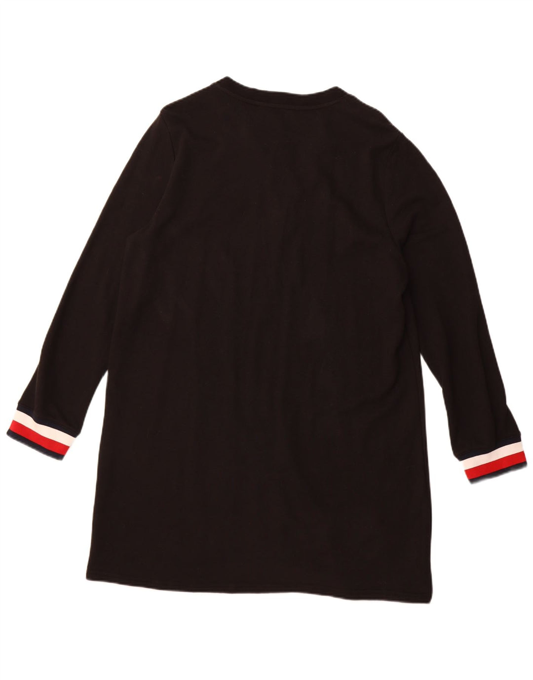 TOMMY HILFIGER Vestido tipo sudadera para mujer UK 40 XL Algodón negro