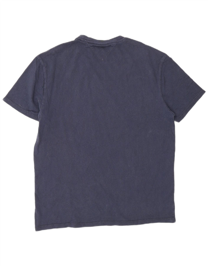 Tommy Hilfiger Hombre Camiseta Gráfica Top Medium Azul Marino