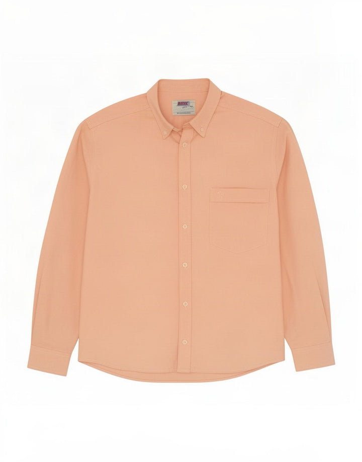 Camisa Rifle Hombre Small Naranja Algodón