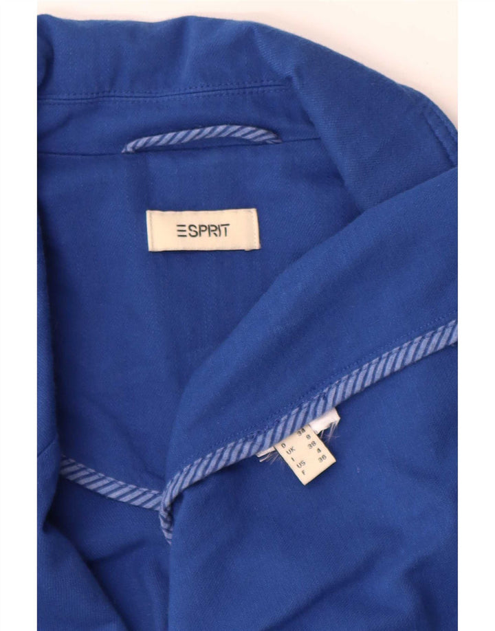 Esprit Chaqueta tipo blazer extragrande con 1 botón para mujer UK 8 Small Blue