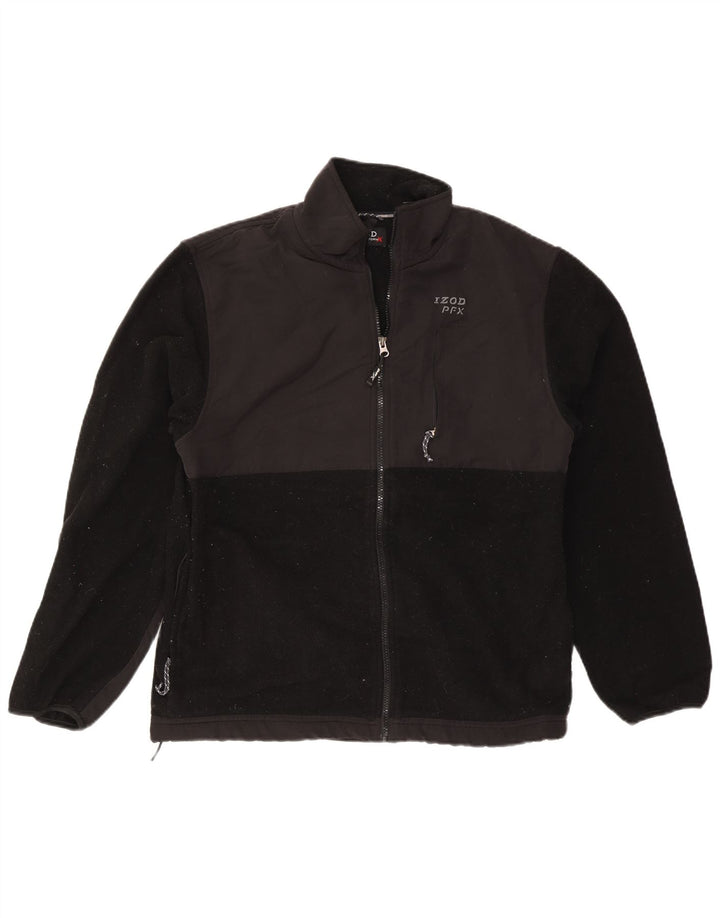 IZOD Chaqueta polar para hombre UK 38 Mediana Negro Poliéster