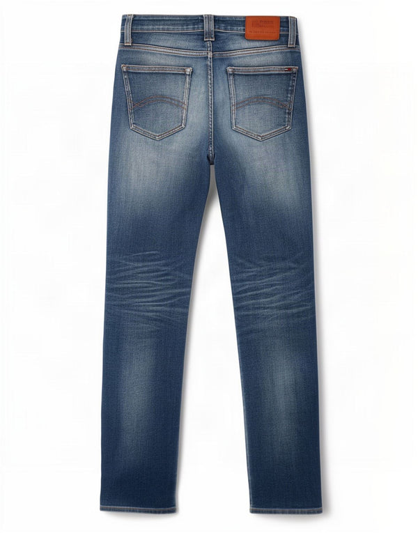 Vaqueros Rectos Tommy Hilfiger Mujer W28 L32 Algodón Azul
