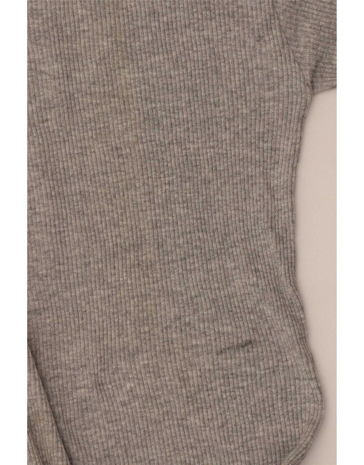 Vintage camiseta para hombre Top grande gris
