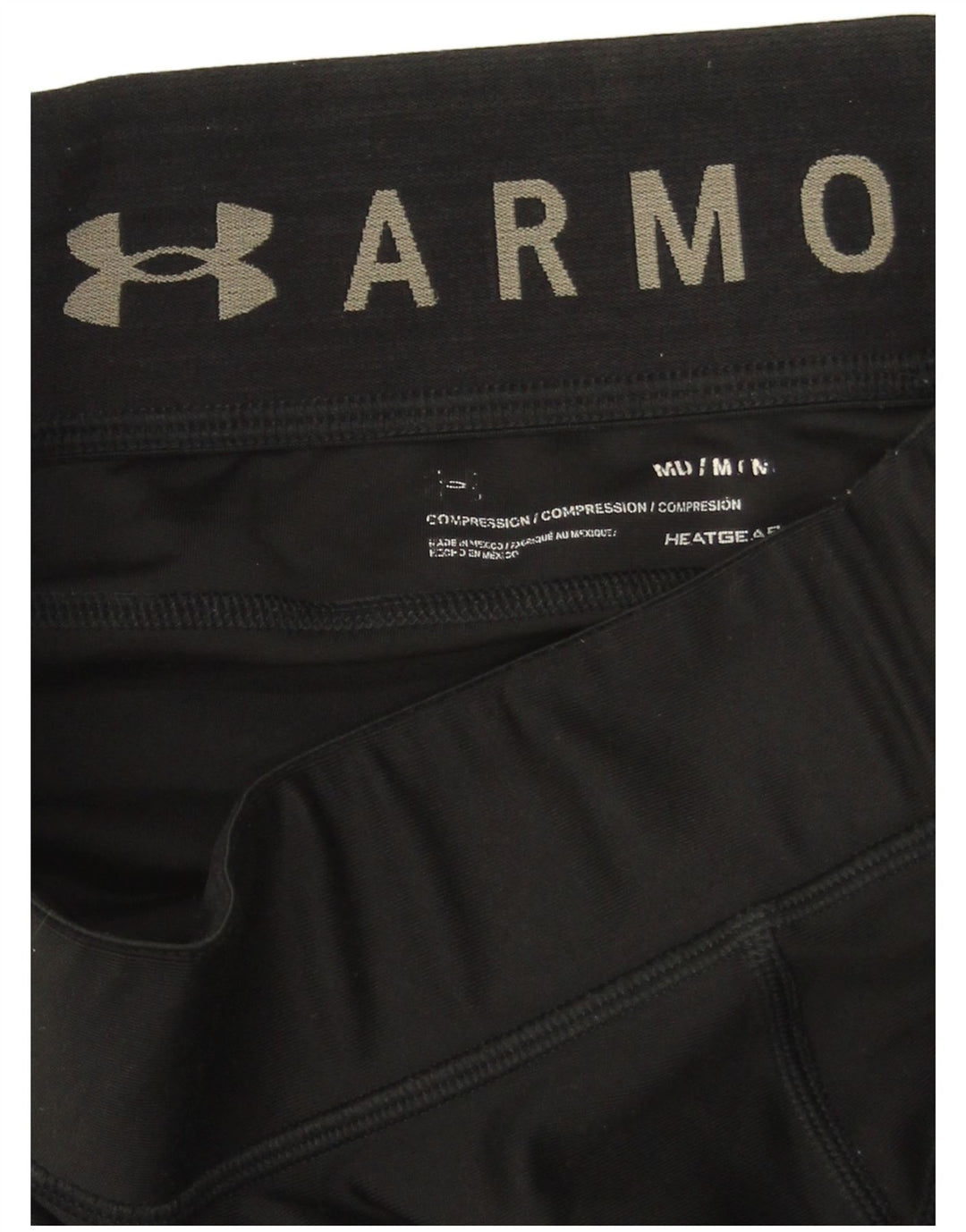 UNDER ARMOUR Womens Crop Leggings UK 12 Medium Black