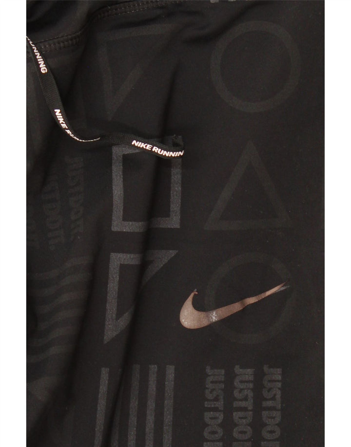 Nike Leggings gráficos Dri Fit para mujer UK 44 Mediano Negro Geométrico