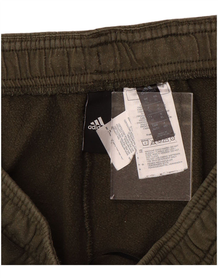 ADIDAS Hombre Pantalón Chándal Joggers XL Caqui Algodón