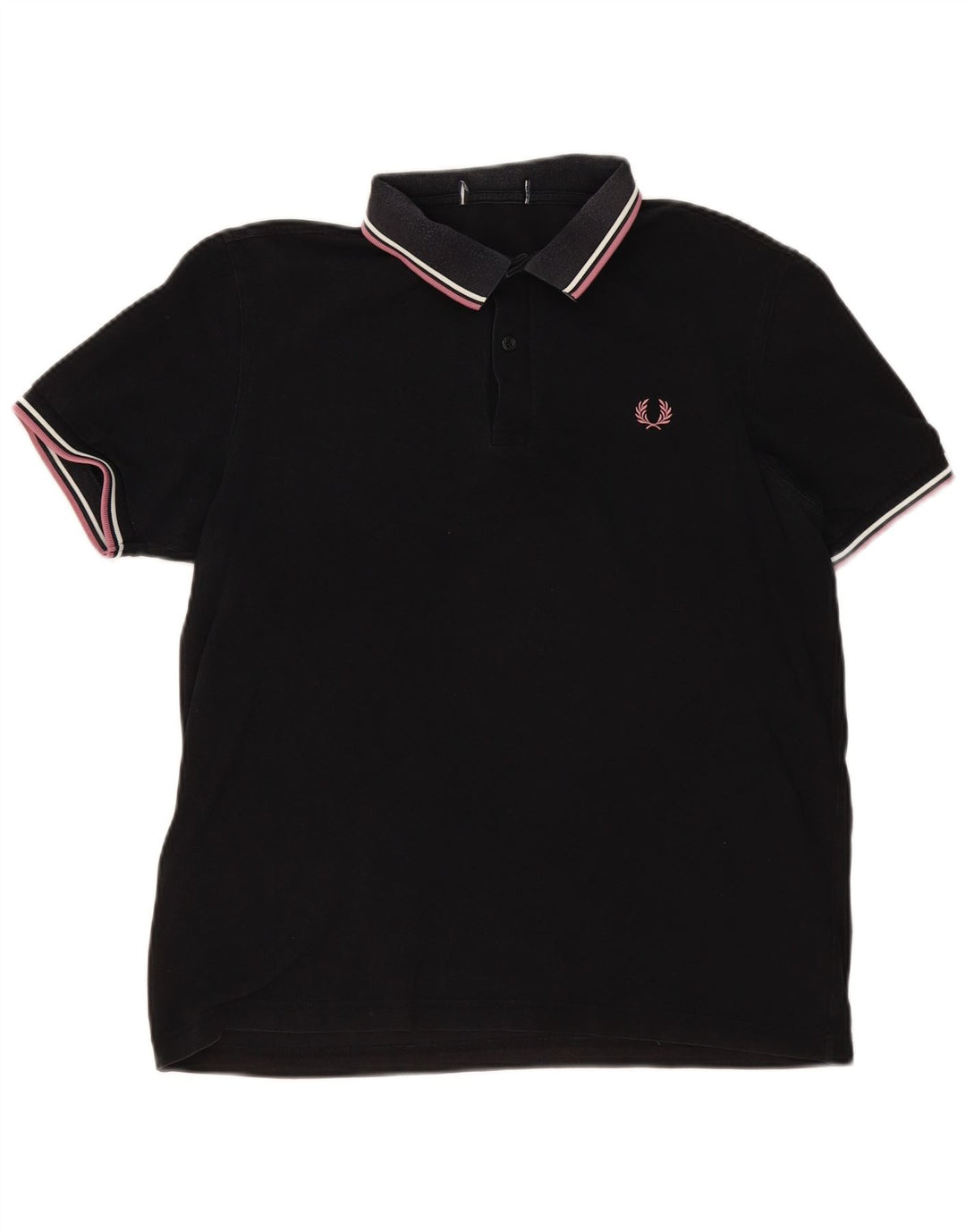 Polo Fred Perry Hombre Algodón Negro Medio