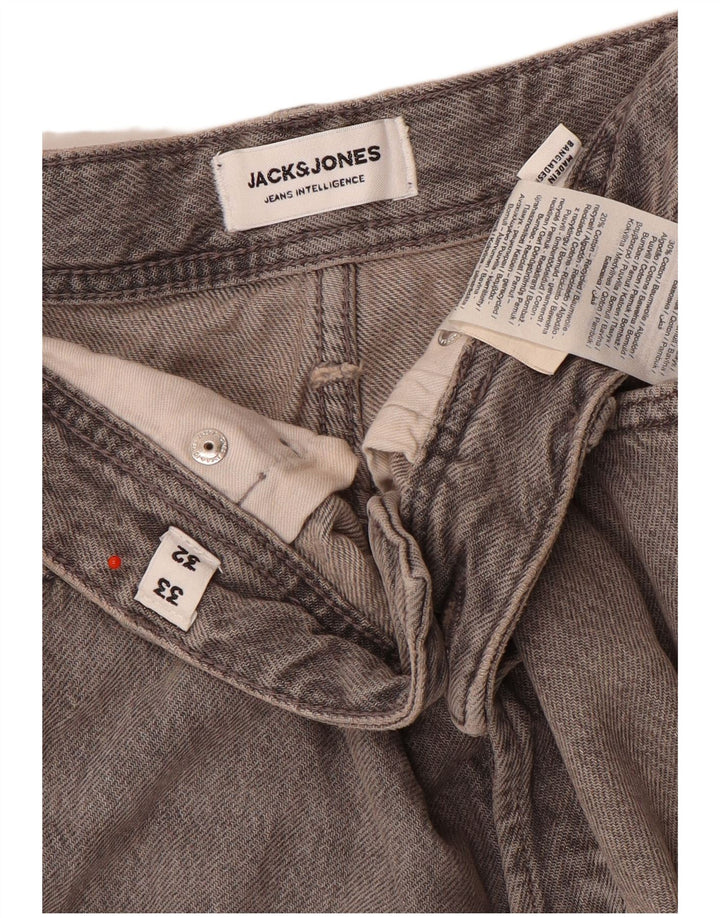Jack & Jones Vaqueros ajustados para hombre W33 L32 Algodón gris