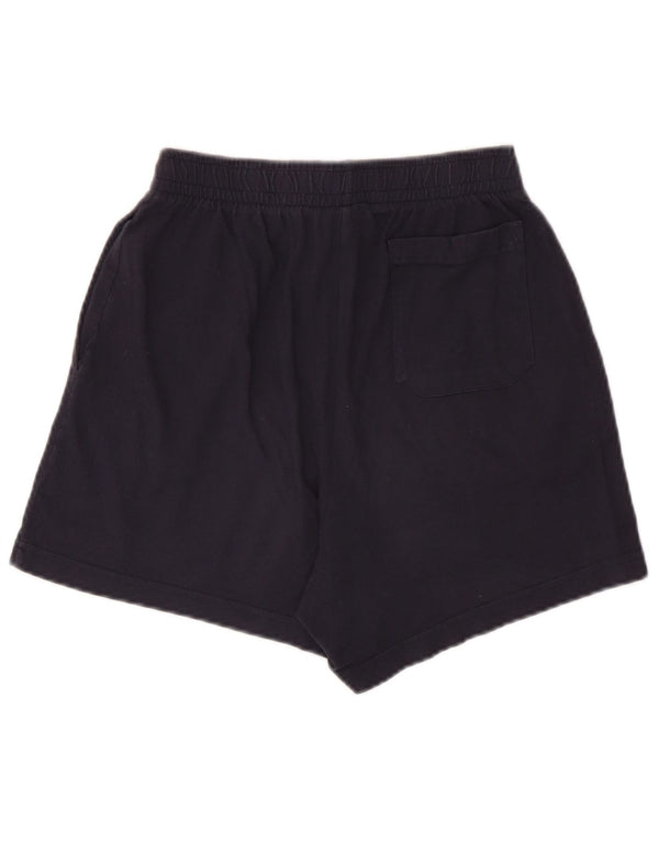 Reebok Pantalones cortos deportivos para mujer UK 12 Medium Azul marino Algodón