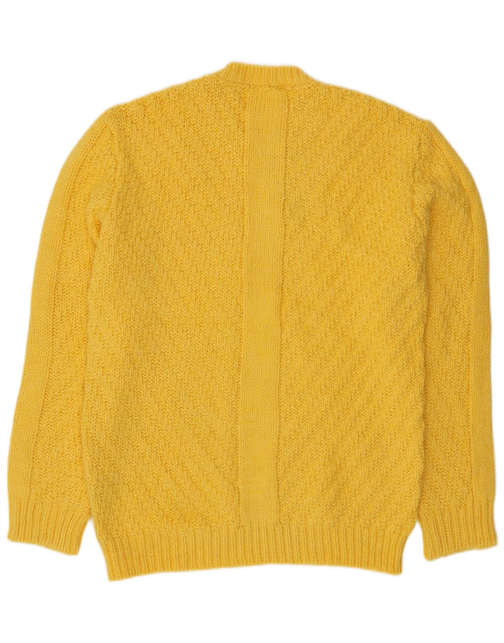 SSEINSE Jersey de cuello redondo para hombre XL Acrílico amarillo