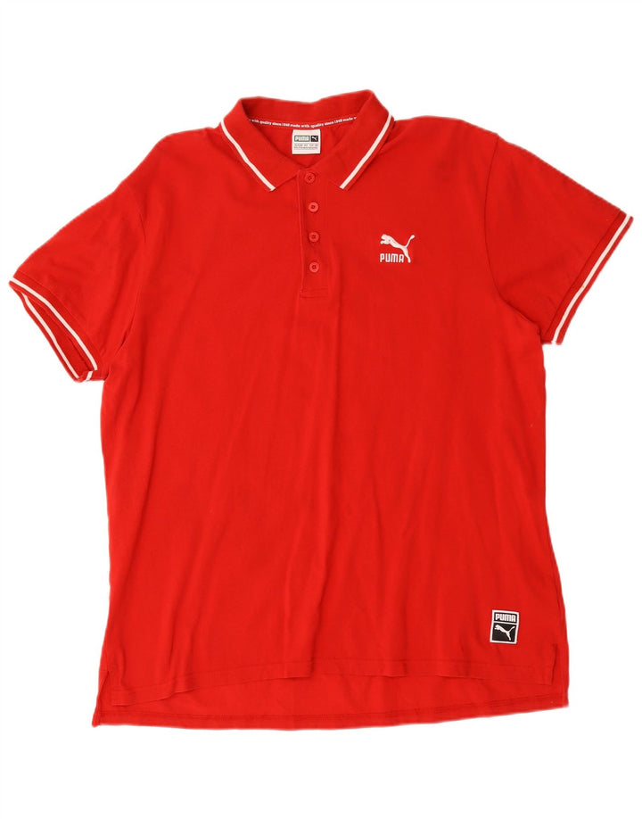 Puma Polo Hombre 2XL Algodón Rojo