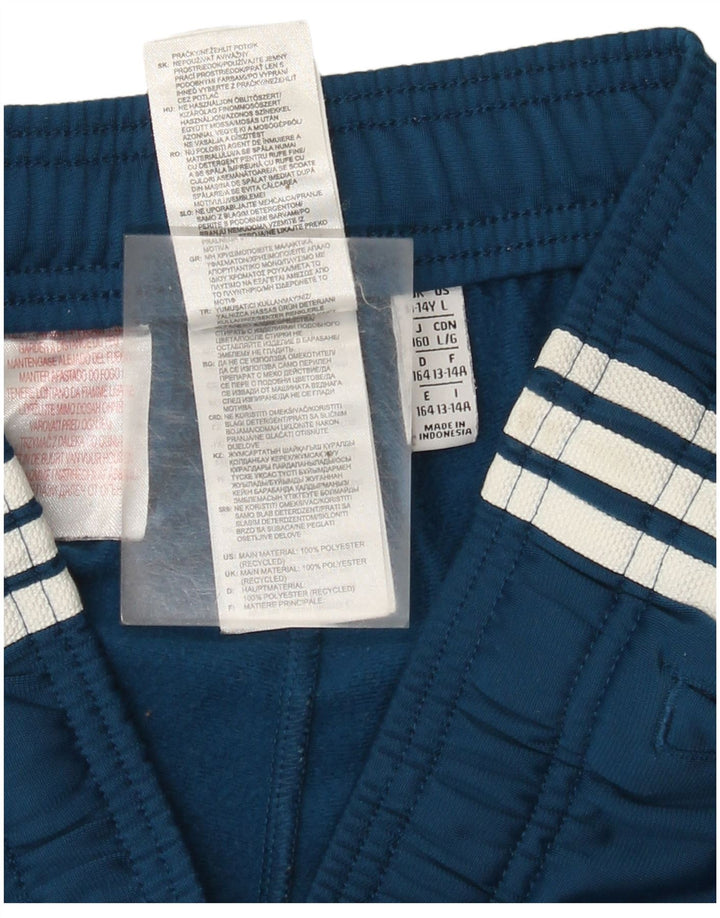 Adidas Pantalón Corto Deportivo Niño 13-14 Años Azul Poliéster