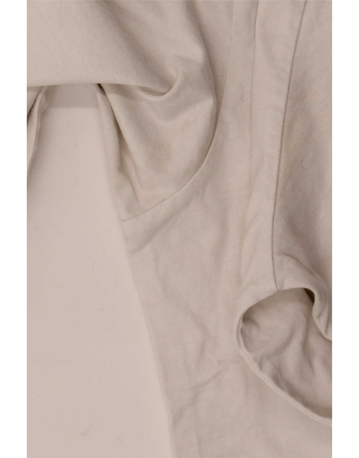 Marlboro Classics Top gráfico para hombre manga larga XL algodón blanco
