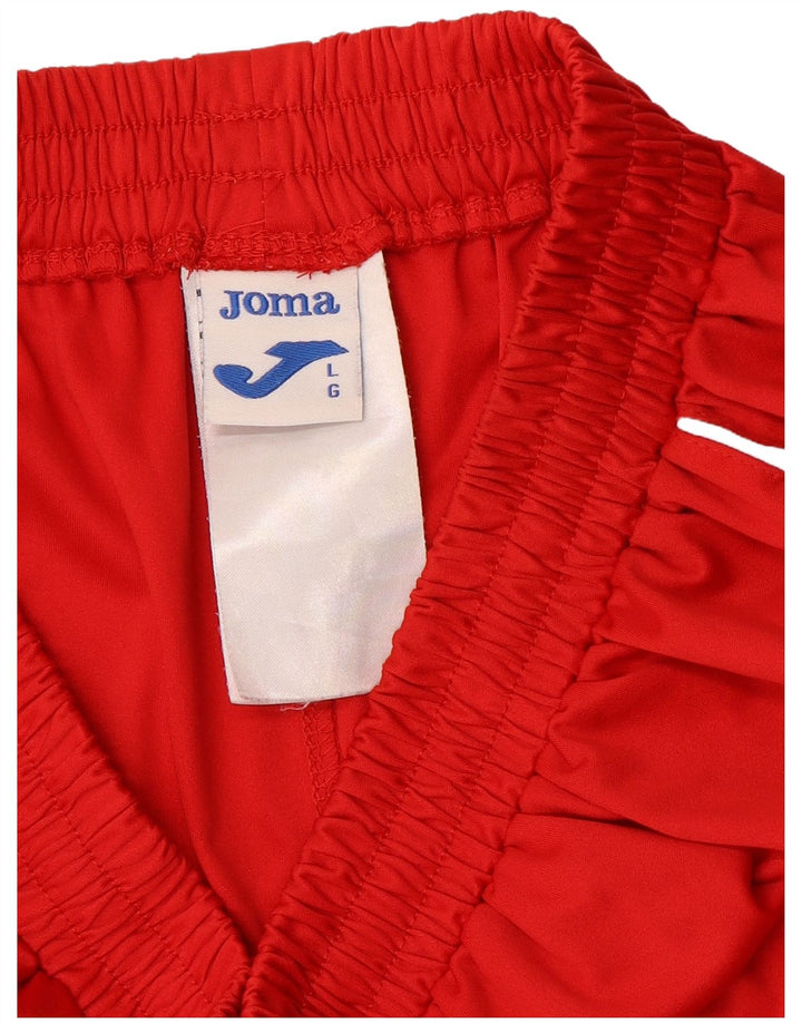 JOMA Shorts deportivos para hombre Large Red Colourblock