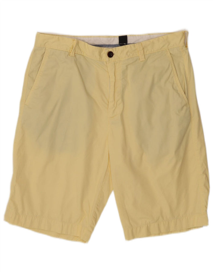 J. Crew Pantalones cortos chinos para hombre W33 Algodón amarillo medio