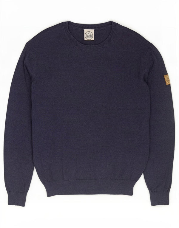 Murphy & Nye Mens Sailmakers Crew Neck Jumper Sweater Medium Navy Blue