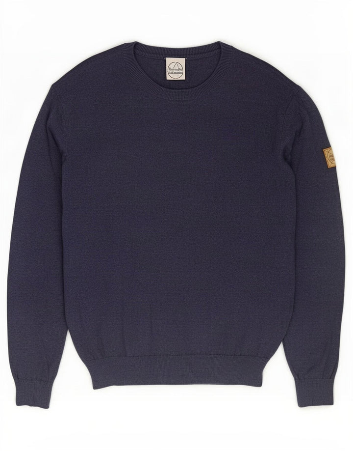Murphy & Nye Suéter tipo jersey con cuello redondo para hombre Sailmakers Azul marino mediano