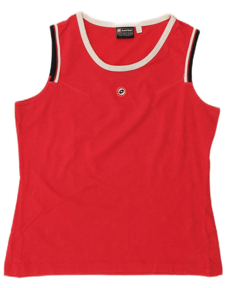 Lotto Top sin mangas para mujer UK 42 Algodón rosa medio