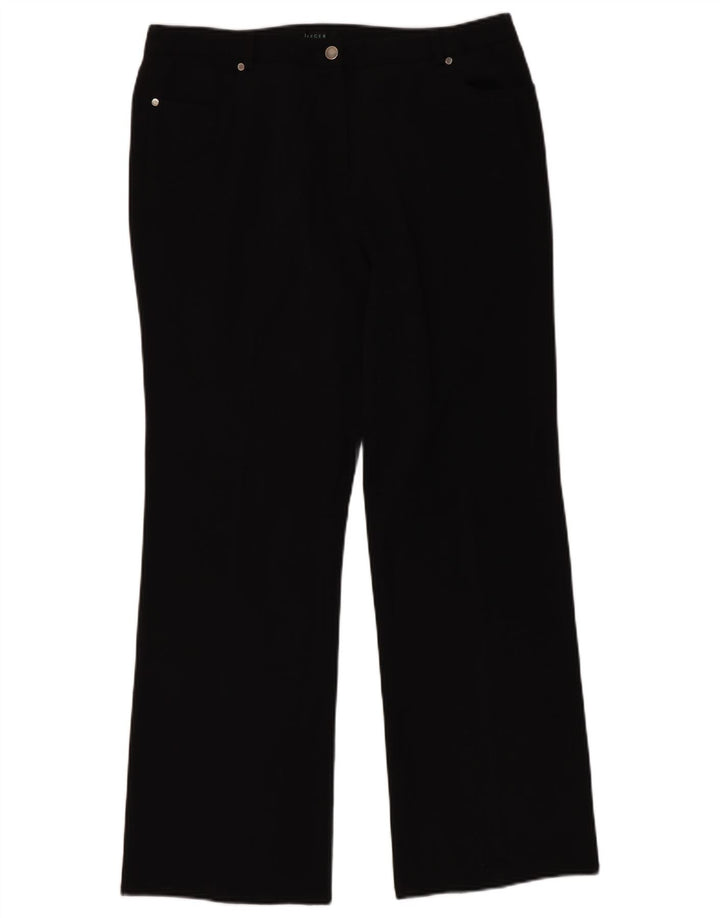 Jaeger Pantalones Casuales Bootcut para Mujer W36 L32 Negro