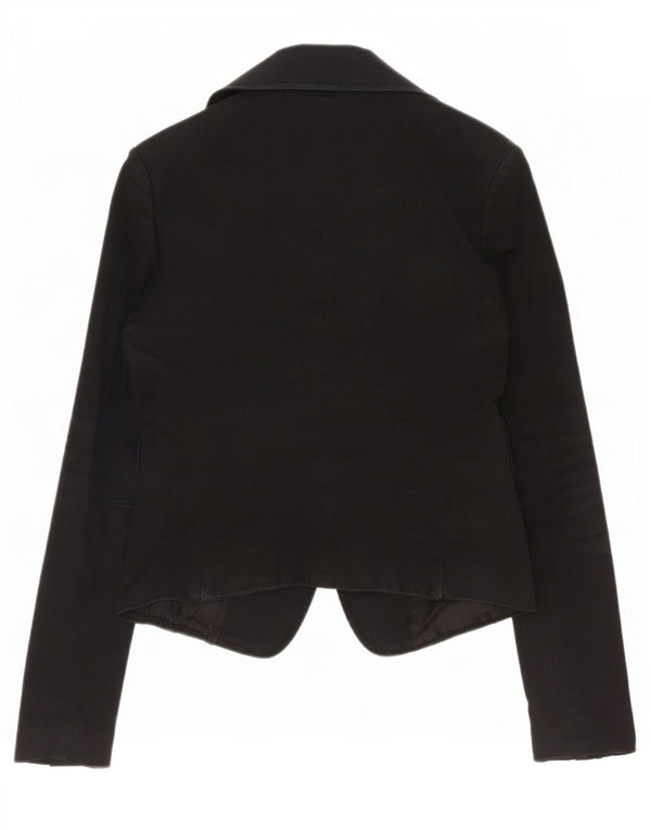 Patrizia Pepe Chaqueta Blazer De 2 Botones Para Mujer IT 44 Algodón Negro Mediano