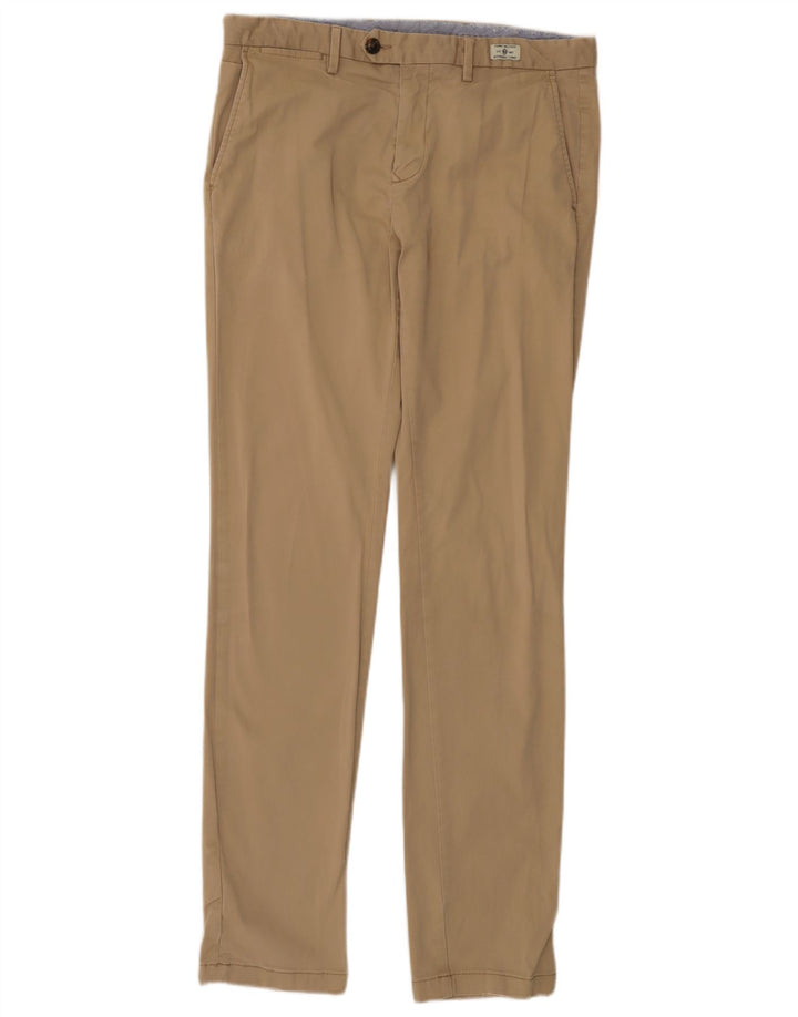 TOMMY HILFIGER Pantalón chino ajustado para hombre W33 L34 Algodón beige