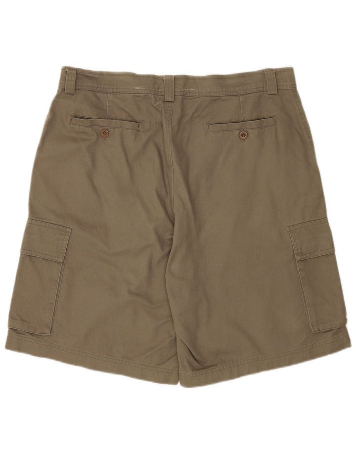 Reebok Shorts Cargo Hombre XL W38 Algodón Caqui