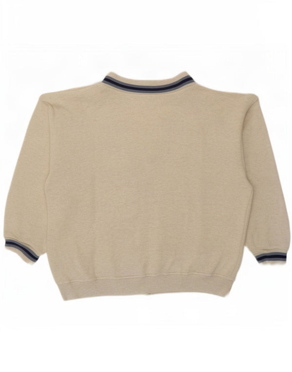Great Bay Chaqueta de chándal holgada para hombre con moteado beige medio