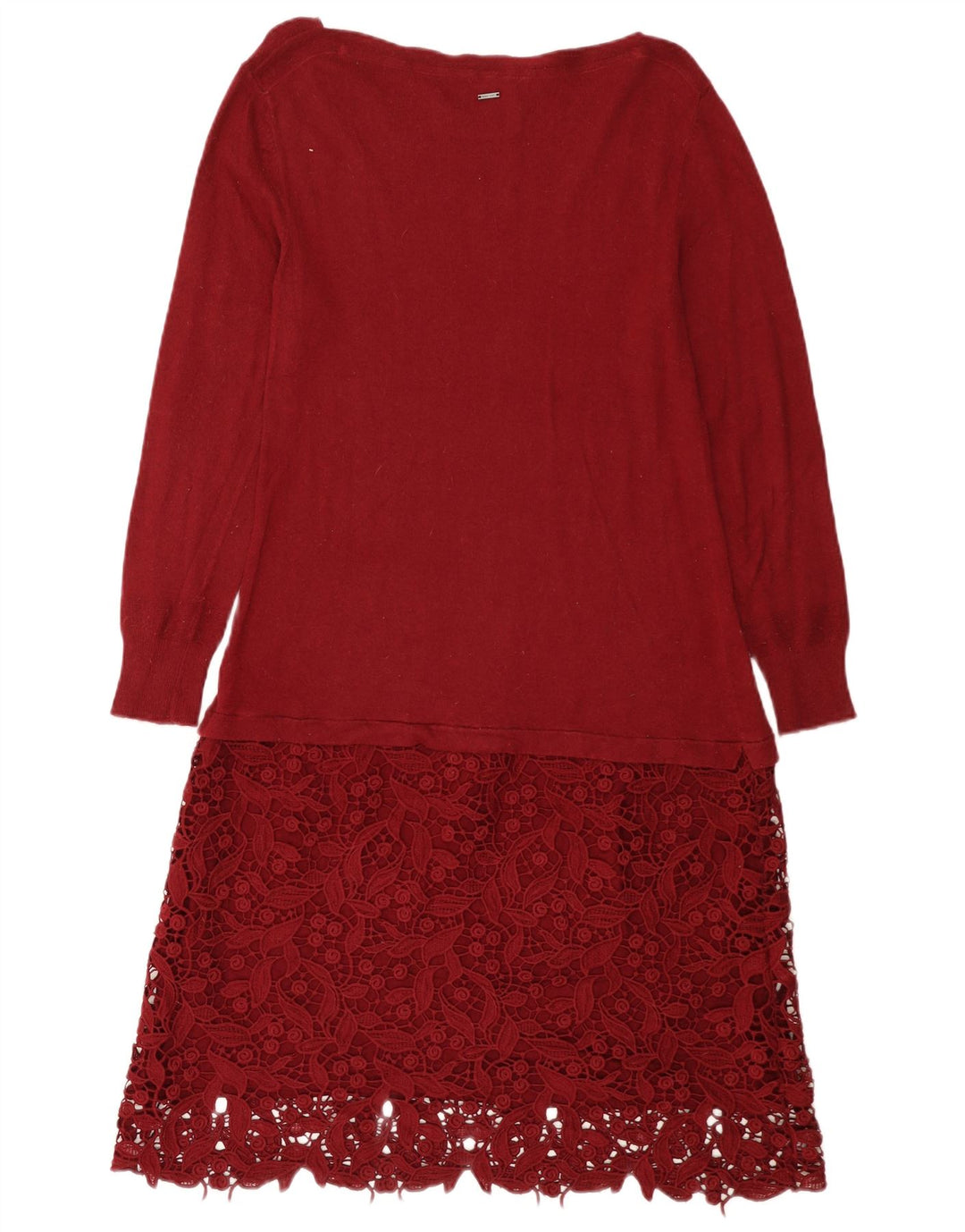 Vestido tipo jersey para mujer de White Stuff, talla 44, viscosa burdeos mediana