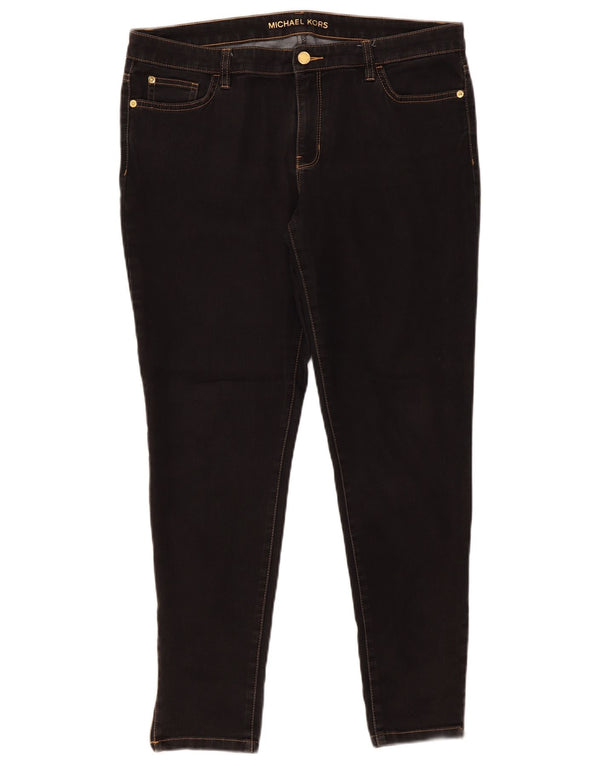 Michael Kors Jegging Jeans para Mujer US 12 Grande W31 L31 Algodón Negro