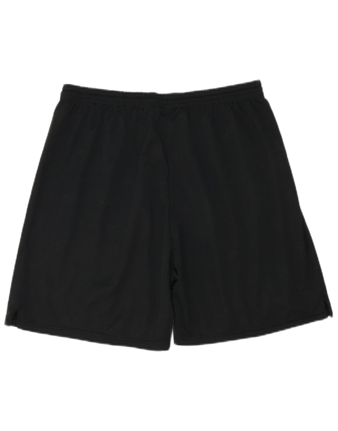 Reebok - Pantalones cortos deportivos para hombre, talla grande, poliéster negro