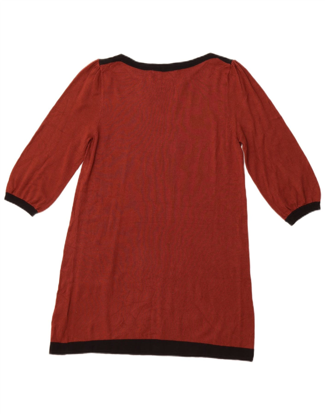 MARKS & SPENCER Top tipo túnica de manga 3/4 para mujer UK 40 Marrón medio Colorblock