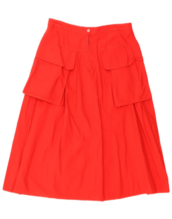 Falda cargo vintage para mujer Reino Unido 14 Mediano W28 Rojo