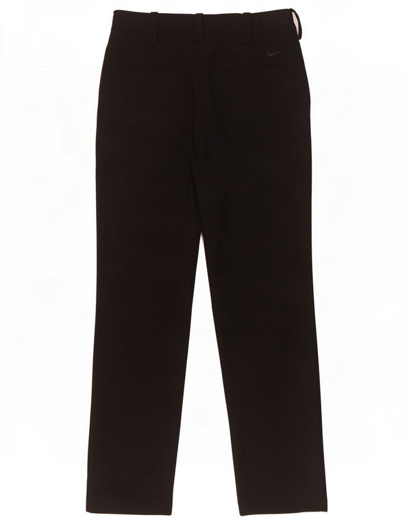 Nike Boys Straight Chino Trousers 11-12 Years W26 L26 Black Polyester