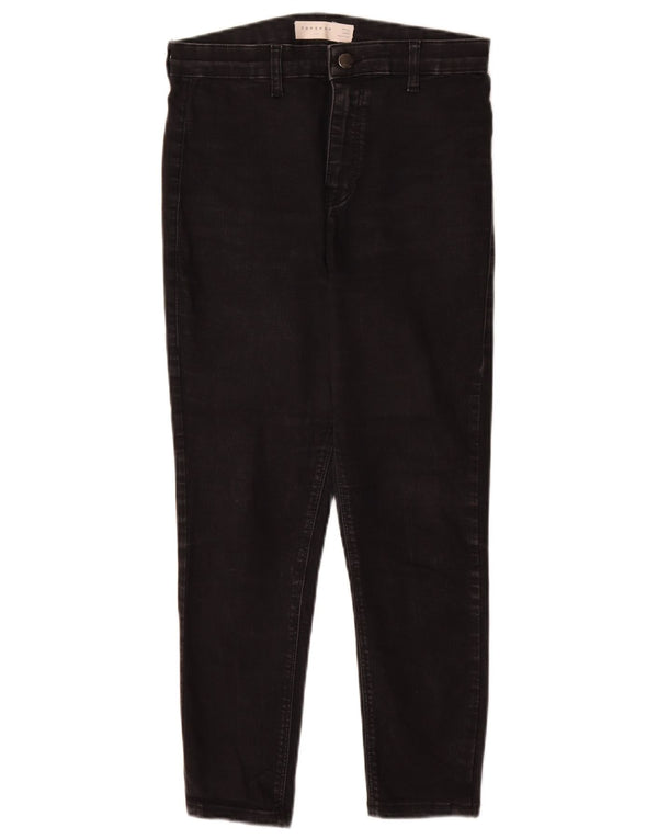 Topshop Vaqueros recortados Joni para mujer W30 L25 Algodón negro